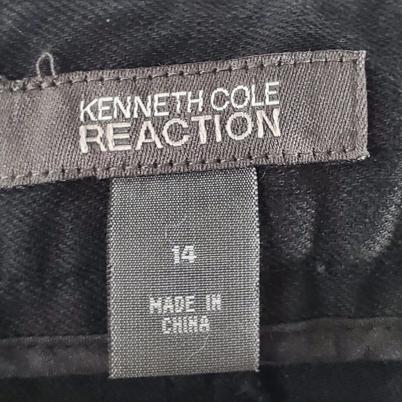 Kenneth Cole Reaction Denim Mini Skirt Black Size 14 - Picture 6 of 9